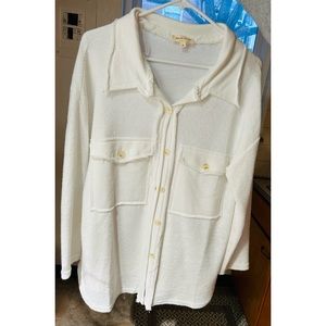 Shop Stevie Shacket (White)